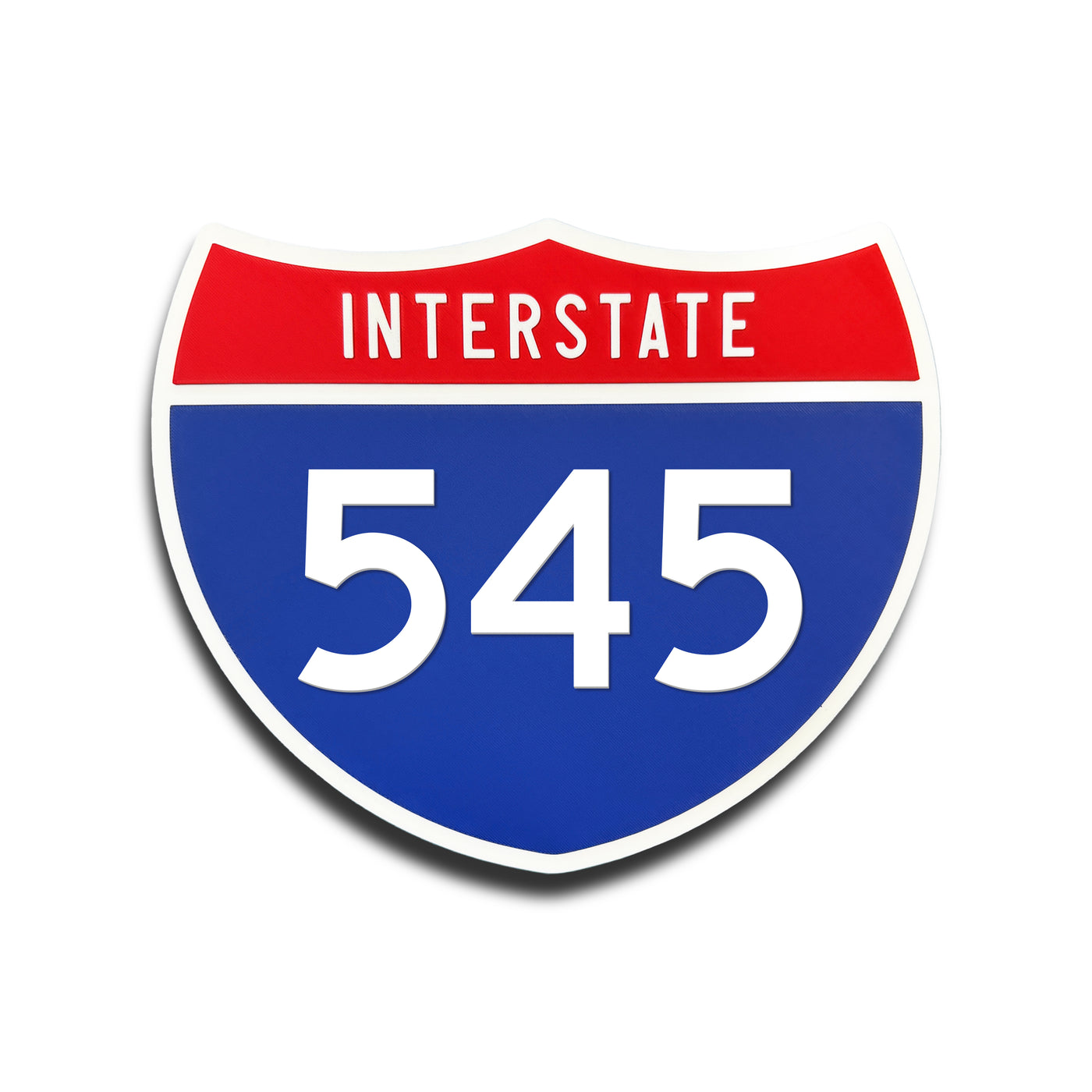 Interstate 545 Number Only road sign replica front view