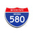 Interstate 580 Nevada road sign replica front view