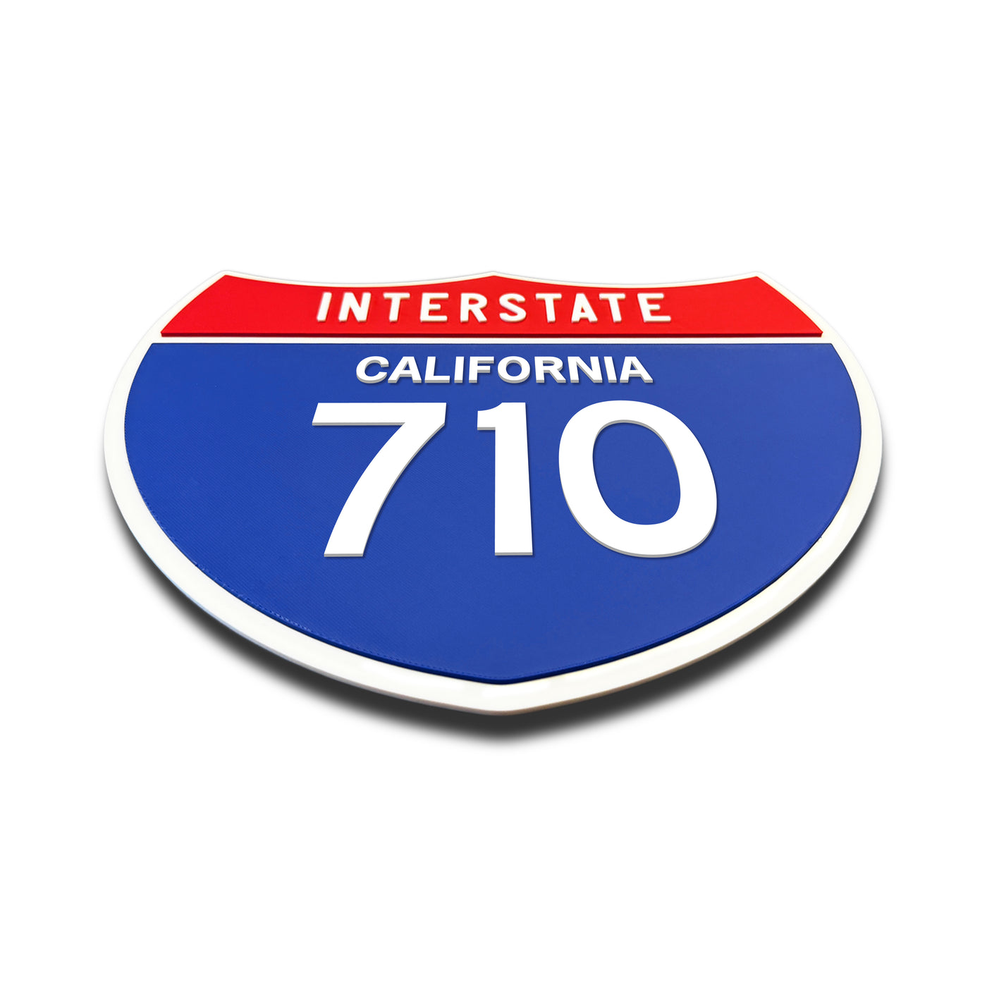 Interstate 710 – California road sign replica flat view