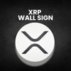 Modern XRP Wall Sign – Cryptocurrency Decor | XRP Logo Wall Art | 8.66" x 8.66" | Adhesive Backing | Perfect Gift for Crypto Enthusiasts