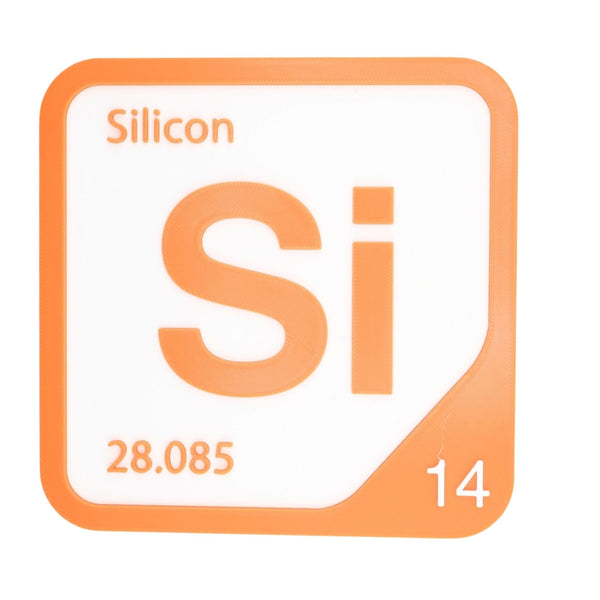 SILICON Periodic Table Tile – Educational Wall Art for Science Lovers, 5.6 x 5.6 Inches