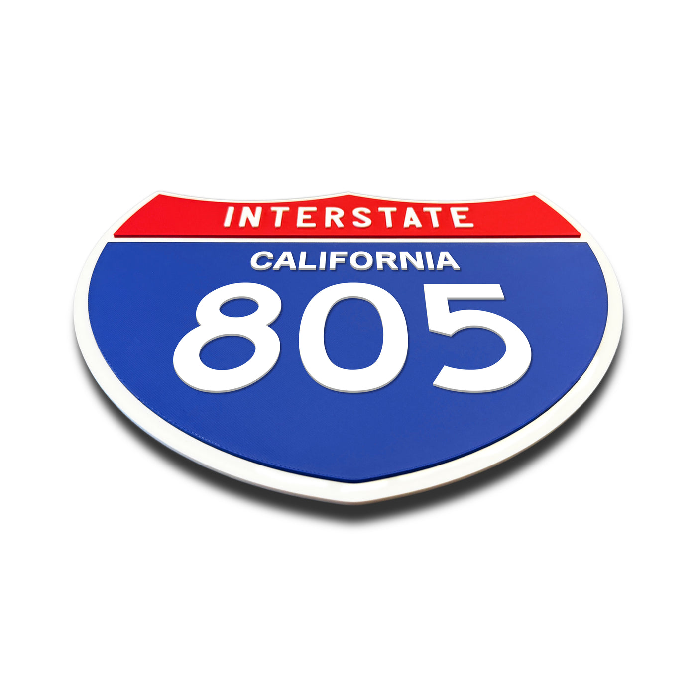 Interstate 805 – California road sign replica flat view