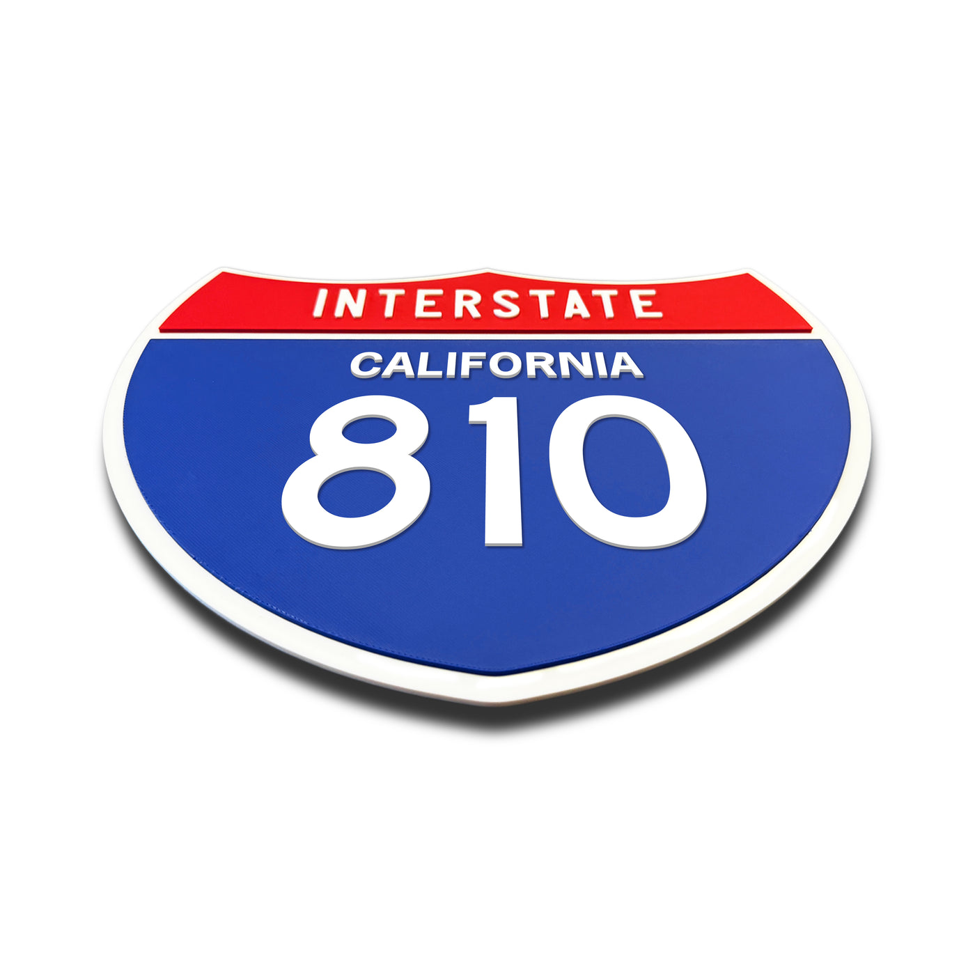 Interstate 810 – California road sign replica flat view