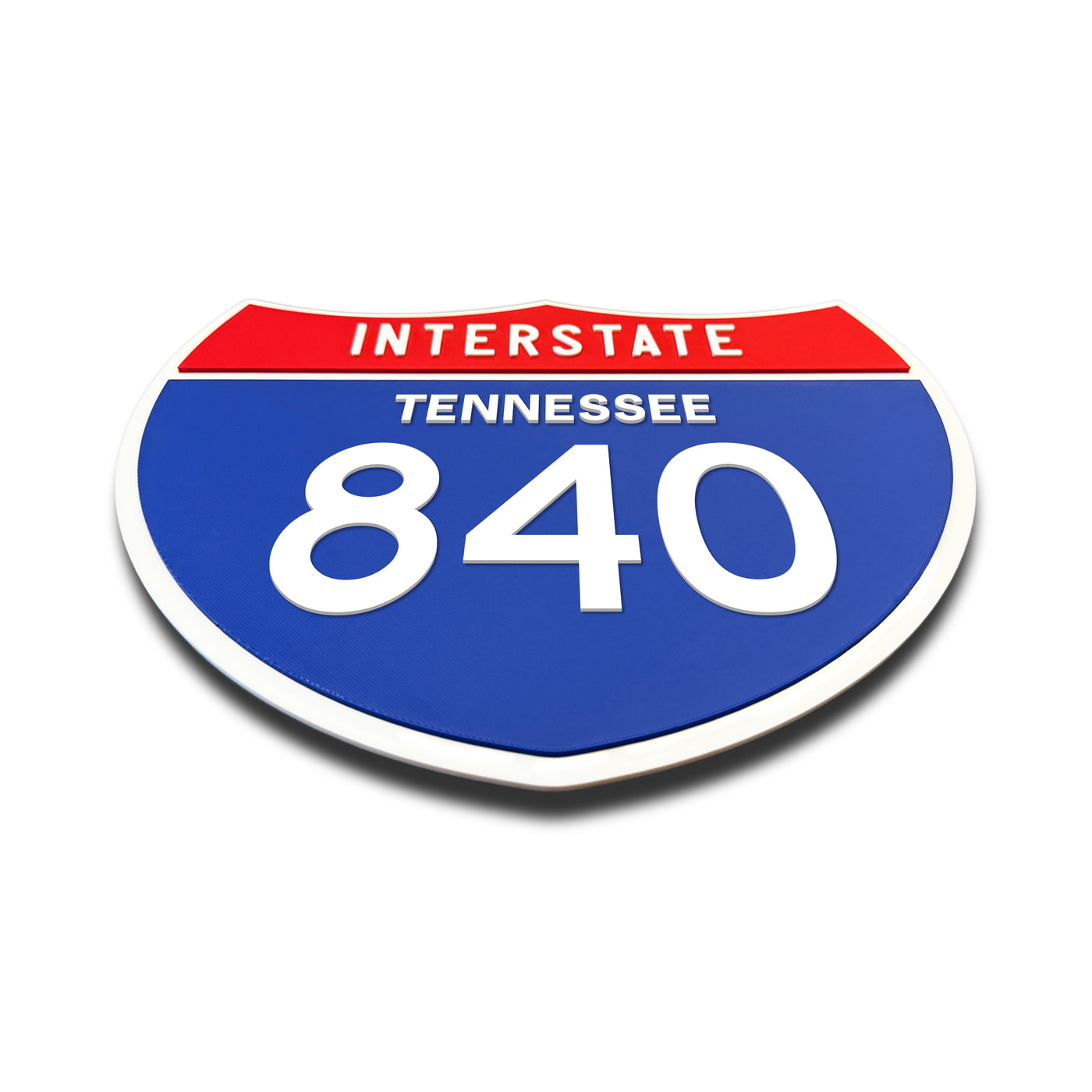 Interstate 840 – Tennessee road sign replica flat view
