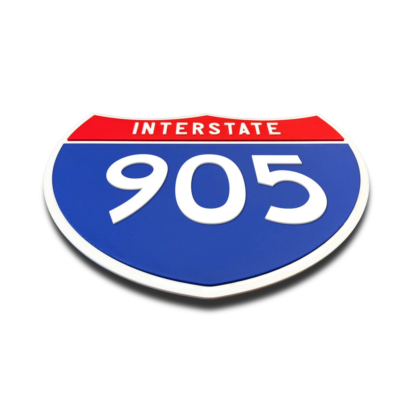 Interstate 905 Number Only road sign replica flat view