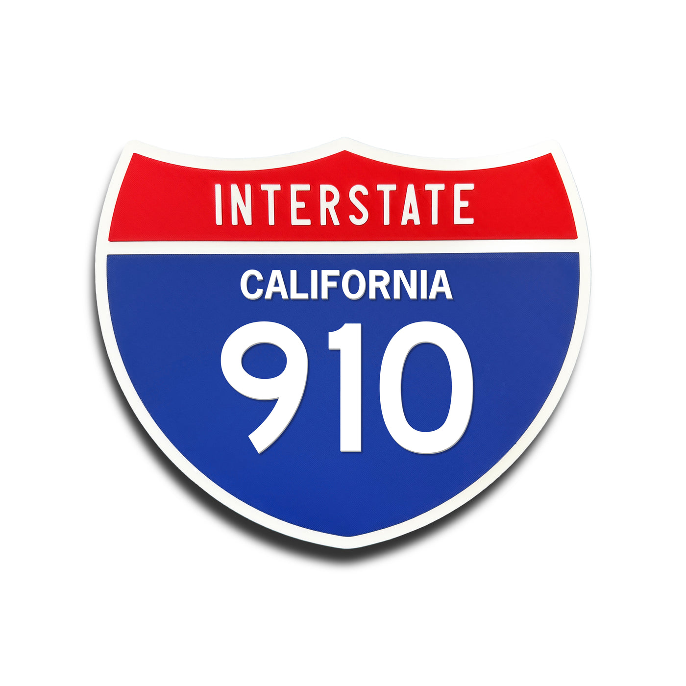 Interstate 910 California road sign replica front view