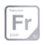 Francium periodic table Elemental Tile in Gray
