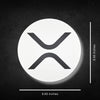 Modern XRP Wall Sign – Cryptocurrency Decor | XRP Logo Wall Art | 8.66" x 8.66" | Adhesive Backing | Perfect Gift for Crypto Enthusiasts