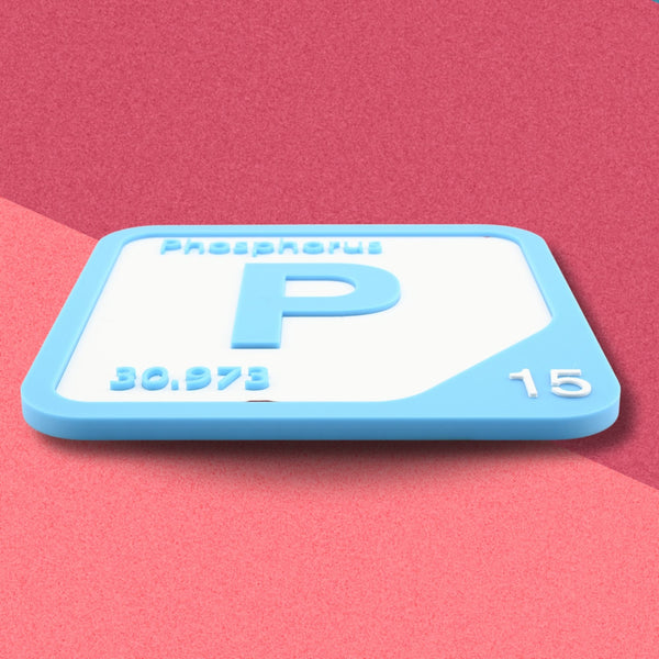 PHOSPHORUS Periodic Table Tile – Educational Wall Art for Science Lovers, 5.6 x 5.6 Inches