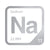 Sodium periodic table Elemental Tile in Gray