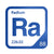 Radium periodic table Elemental Tile in Blue