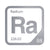 Radium periodic table Elemental Tile in Gray