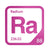 Radium periodic table Elemental Tile in Magenta