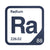 Radium periodic table Elemental Tile in Navy Blue