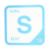 SULFUR Periodic Table Tile – Educational Wall Art for Science Lovers, 5.6 x 5.6 Inches