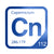 Copernicium periodic table Elemental Tile in Blue
