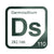 Darmstadtium periodic table Elemental Tile in Forest Green