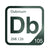 Dubnium periodic table Elemental Tile in Forest Green