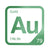 Gold periodic table Elemental Tile in Green