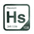 Hassium periodic table Elemental Tile in Forest Green