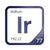 Iridium periodic table Elemental Tile in Navy Blue