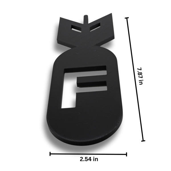 F Bomb Wall Sign - Explosive Humor Home Decor, Easy to Install, Quirky and Durable, Perfect Funny Gift Idea