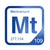 Meitnerium periodic table Elemental Tile in Blue