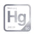 Mercury periodic table Elemental Tile in Gray