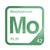 Molybdenum periodic table Elemental Tile in Green