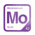 Molybdenum periodic table Elemental Tile in Purple
