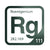 Roentgenium periodic table Elemental Tile in Forest Green