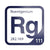 Roentgenium periodic table Elemental Tile in Navy Blue