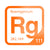 Roentgenium periodic table Elemental Tile in Orange