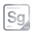 Seaborgium periodic table Elemental Tile in Gray