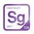 Seaborgium periodic table Elemental Tile in Purple