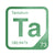 Tantalum periodic table Elemental Tile in Green