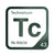Technetium periodic table Elemental Tile in Forest Green