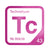 Technetium periodic table Elemental Tile in Magenta
