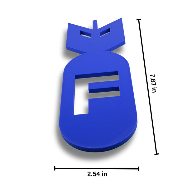 F Bomb Wall Sign - Explosive Humor Home Decor, Easy to Install, Quirky and Durable, Perfect Funny Gift Idea