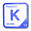 POTASSIUM Periodic Table Tile – Educational Wall Art for Science Lovers, 5.6 x 5.6 Inches