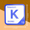 POTASSIUM Periodic Table Tile – Educational Wall Art for Science Lovers, 5.6 x 5.6 Inches