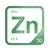 Zinc periodic table Elemental Tile in Green