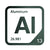 Aluminum periodic table Elemental Tile in Forest Green