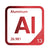 Aluminum periodic table Elemental Tile in Red