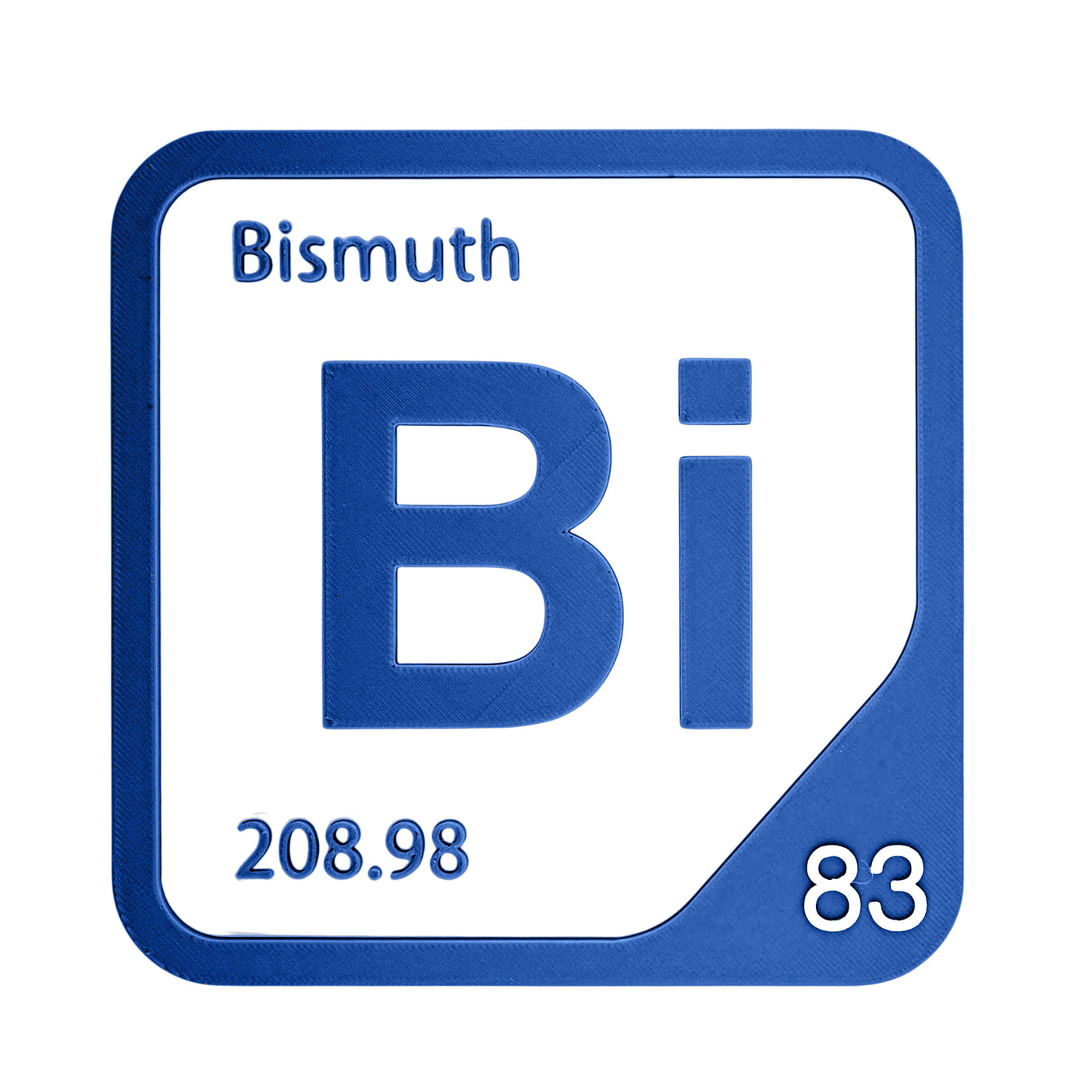 Bismuth periodic table Elemental Tile in Blue