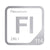 Flerovium periodic table Elemental Tile in Gray
