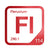 Flerovium periodic table Elemental Tile in Red