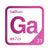 Gallium periodic table Elemental Tile in Magenta