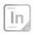 Indium periodic table Elemental Tile in Gray