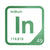 Indium periodic table Elemental Tile in Green